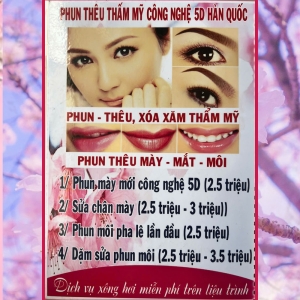 PHUN THÊU THẨM MỸ CÔNG NGHỆ CAO 5D HÀN QUỐC