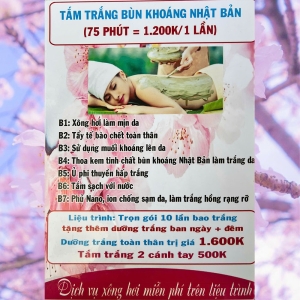 TẮM TRẮNG BÙN KHOÁNG NHẬT BẢN